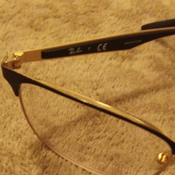 Ray-Ban Black and Gold Frame Glasses - Picture 7 of 7